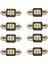 8x 400 Lümen LED Ampuller Iç Araç Işıkları Için LED Plaka Plaka Kubbe Kubbe Kapısı Nezaket 31MM Festoon DE3175 Xenon Beyaz (Yurt Dışından) 1