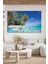 Plaj Deniz Manzarası Cam Tablo 5
