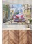 Kırmızı Vintage Araba | Araba Temalı Cam Tablo | 50X70 cm 2