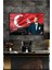 Atatürk Portre ve Türk Bayrağı Vatanını En Çok Seven Görevini En Iyi Yapandır Cam Tablo, Hediyelik 1