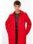 Paris Hafif Elyaf Yalıtımlı Baharlık Trençkot Kap Kaban-Kırmızı 3