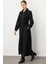 En Boy Farklı Garnilenmiş Otto Kumaşlı Içi Komple Astar Zamansız Özel Trench / Kap-Siyah 3