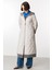 Denim Rouge Kapitone Dolgulu Garni Femuarlı Baharlık Trench Kaban-Gri 7