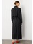 Soft Modal(%90) Içerik Aller Detay Kap Elbise Ferace-Siyah 6