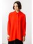 Özel Kalıp Zamansız Akıcı Kumaştan Bluz Tunik-Mercan 5