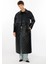Missy Denim Kapitone Uyumlu Hafif Spor Zamansız Trench Kaban Manto-Siyah 2