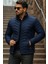 Erkek Kışlık Trend Lacivert Kapitone Şişme Mont 1