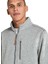TB0A44T10521-MELANGE Fleece Jacket Gri Regular Fit Taşlamalı Erkek Ceket 2