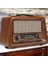 Ahşap Eskitme Görünümlü Bluetooth Hoparlör Mp3 Çalar Müzik Kutusu Nostaljik Radyo 5