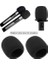 2 Adet SM58 Mikrofon Pop Filtresi Yedek Shure SM58 PGA48-XLR PGA48 SM58 BETA58A SM48 SM58-S SM58-CN Küre Mikrofon 7,6 x 6,5 Cm, Siyah 2