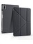 Huawei ile Uyumlu Matepad Se 11 Kılıf Zore Tri Folding Kalem Bölmeli Standlı Kılıf Siyah 2
