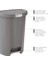 Deco 13 Galon Step-On Çöp Kutusu ve Kapaklı Geri Dönüşüm Kutusu, Mutfak Atıkları Için, Gümüş 2