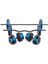 Spor 70 kg Düz Bar (150 cm + Z Bar ( 120 cm ) Dambıl Ağırlık Halter Full Set Mavi Kapaklı 1