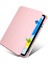 Ipad 11 Inç A16 (11.nesil) 2025 ile Uyumlu Kalem Bölmeli 360 Dönebilen Kapaklı Kılıf A3355, Pembe 5