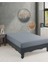 Tek/çift Kişilik Lastikli Penye Çarşaf Pamuklu Fitted Antrasit 160 x 200 1