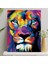 Hobi Sanat Sayılarla Boyama Tuval Seti Fırça Boya Dahil (Çıtalı) 40X50 cm - Aslan 1