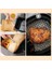 Home Airfryer Pişirme Kağıdı,xl-Xxl Büyük Boy, Kare, 100 Adet Hava Fritöz Parşömen Fırın Kağıdı Tek Kullanımlık Kağıt Fırın Fritöz Pişirme Kızartma Tavası Için Uygun 20CM 4
