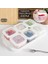 Tepsili 6lı Kahvaltılık Saklama Kabı Silikon Kapaklı Saklama Kabı Kapaklı Kahvaltılık Beyaz 2