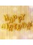 Gitti Happy Birthday Harf 13 Parça Gold Altın Renk Folyo Balon Seti 2