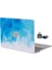 Macbook Air Kılıf M2-M3-M4 Çip Uyumlu Sert Koruyucu Kapak Kılıf Lazer Uv Baskılı Touchıd 13INÇ Air Model A2681 A3113 A3240 ile Uyumlu Açık Mavi 1