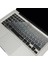 MacBook Klavye Filmi Türkçe Q Kaplama Ultra Ince Silikon Air Pro Eski USB Li Modeller 2008-2017 Uyumlu Yıkanabilir Koruyucu Film Renkli Baskı Siyah Gri 1