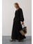 Önü Bağlamalı Etekli Takım - Siyah 7