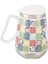 AND325B Içi Çelik Dışı Desenli Seramik Kupa Mug, 400 ml 1