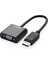 Displayport Erkek To VGA Dişi Görüntü Dönüştürücü Siyah 1