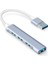 AL-A809 USB 3.0 4 Port 3.0 Slim USB Çoğaltıcı 4 Port ile Uyumlu Çoklayıcı 1