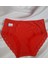 Kırmızı Yüksek Bel Büyük Beden Kenarları Dantelli %100 Pamuk Tutku Kadın Bato Külot 3