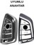 Bmw 1 3 5 7 Seri X1 X3 X5 F10 F20 F30 F25 M3 M4 G20 G30 Nano Anahtar Kılıfı 3 Buton Siyah-Gümüş 2