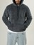 Erkek Kapüşonlu Antrasit Peluş Sweat COC2590 2
