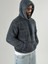 Erkek Kapüşonlu Antrasit Peluş Sweat COC2590 3