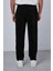 Erkek Regular Fit Fitilli Beli Lastikli Pantolon Siyah 5