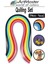 Quilling Seti Ince 5 mm 1 Paket Karışık Renkli Quling Kağıt Katlama Kıvırma Sanatı Telkari Kuiling 1