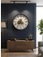 Metal Çarklı 60X60 Dekoratif Duvar Saati 3