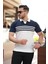 Erkek Çizgi Desenli Yakalı Kısa Kollu Tshirt 1