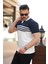 Erkek Çizgi Desenli Yakalı Kısa Kollu Tshirt 2
