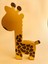 Sarı Kahverengi Ahşap Zürafa Oyuncak, Doğal ve Sevimli Çocuk Oyuncağı. 1