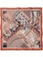 Paisley Patchwork Desenli Saten Fular – Kiremit & Lacivert 2