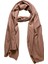 Düz Toprak Kahverengi Şal - Yumuşak Dokulu Mevsimlik Şal 1