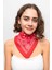 Kırmızı Beyaz Paisley Desenli Bandana 2