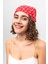 Kırmızı Beyaz Paisley Desenli Bandana 7