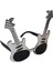 Gümüş Renk Rockn Roll Gitar Şekilli Parti Gözlüğü 15X15 cm (5148) 1