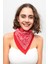 Kırmızı Beyaz Patchwork Paisley Desenli Bandana 1