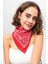 Kırmızı Beyaz Patchwork Paisley Desenli Bandana 2