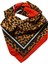 Leopar Desenli Kare Fular 1