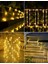 100 LED 12 Metre Sarı Flex Peri LED Işık Güneş Enerjili Solar Bahçe Balkon Ağaç Lambası Aydınlatması 5