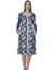 Viskon Desenli Lacivert Ev Elbisesi %100 Pamuk 2xl Lacive 1