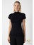 Kadın Bambu Balıkçı Yaka Yarım Kol Body - T-Shirt Hafif, Rahat ve Şık 2